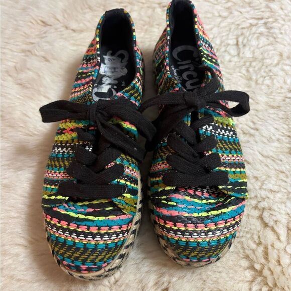 Sam Edelman Green and Black Espadrilles Slip-On Shoes - Picture 2 of 6